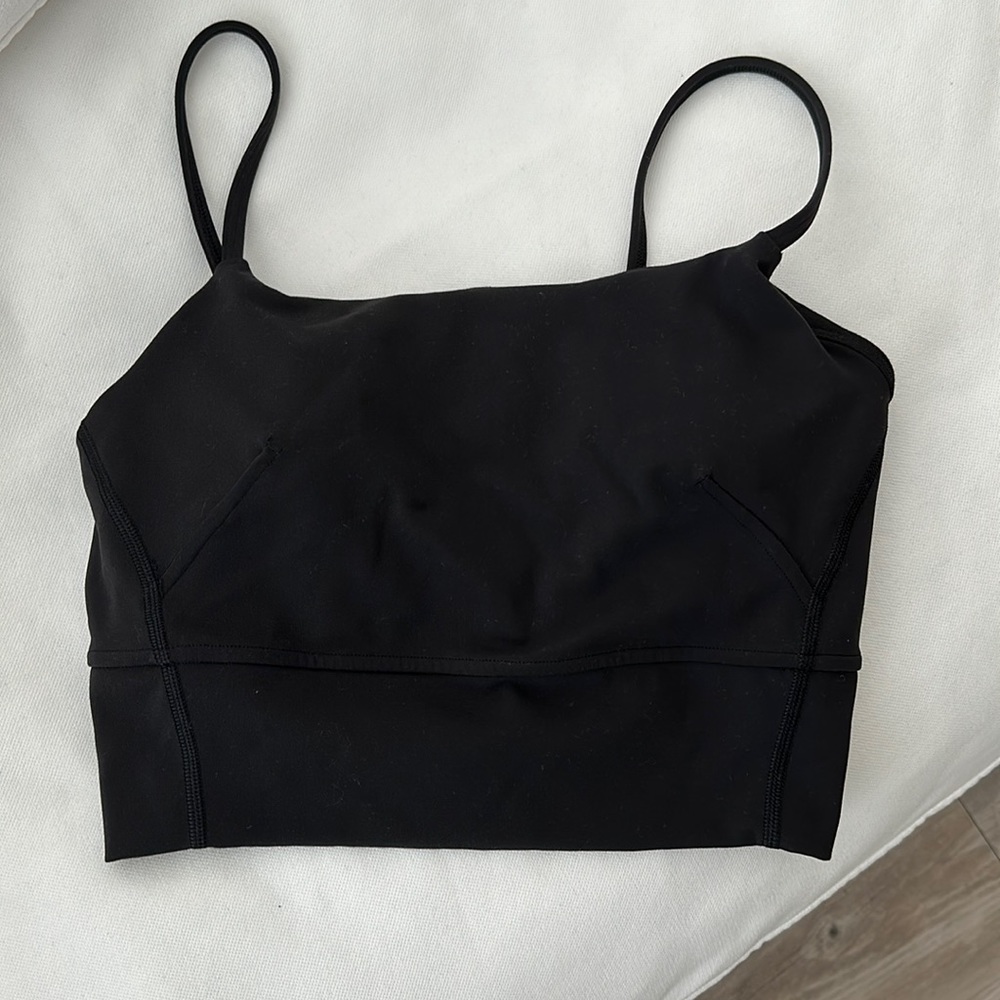 Lululemon black Wunder Train bra top
